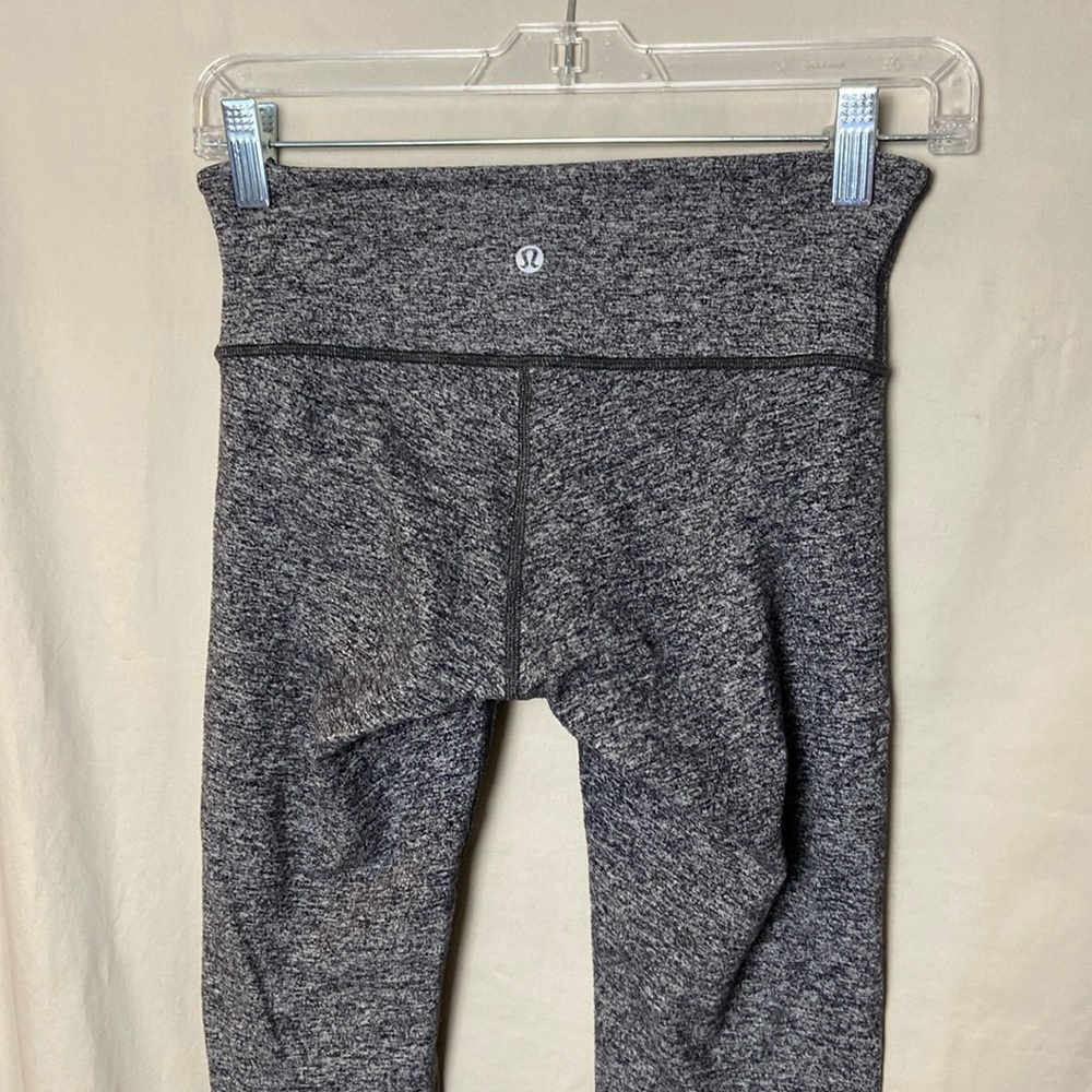 LuluLemon Leggings 28 Heathered Grey High Rise Wunder Under Womens Stretch Fit